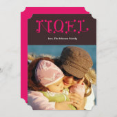 Cartes Pour Fêtes Annuelles NOEL manuscrit (Devant / Derrière)