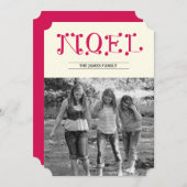 Cartes Pour Fêtes Annuelles NOEL manuscrit (Devant / Derrière)