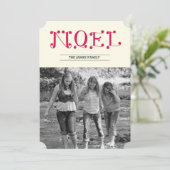 Cartes Pour Fêtes Annuelles NOEL manuscrit (Debout devant)