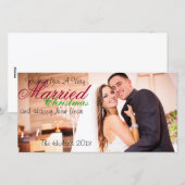 Cartes Pour Fêtes Annuelles Noël marié (Devant / Derrière)