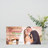 Cartes Pour Fêtes Annuelles Noël marié (Debout devant)