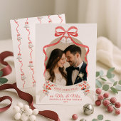 Cartes Pour Fêtes Annuelles Noël marié