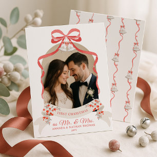 Cartes Pour Fêtes Annuelles Noël marié