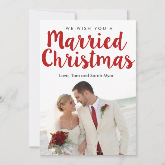 Cartes Pour Fêtes Annuelles Noël marié | Noël (Devant)