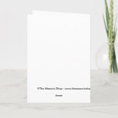 Cartes Pour Fêtes Annuelles Noël masonique (Dos)
