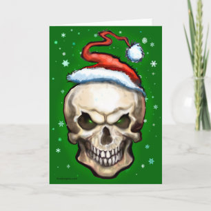 Cartes Pour Fêtes Annuelles Noël mauvais de crâne