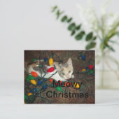 Cartes Pour Fêtes Annuelles Noël Meowy (Debout devant)