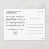 Cartes Pour Fêtes Annuelles Noël Merci d'entreprise (Dos)