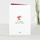 Cartes Pour Fêtes Annuelles Noël Merveilleux Mari Anglais Robin Bird (Dos)