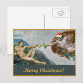 Cartes Pour Fêtes Annuelles Noël Michelangelo (Devant / Derrière)