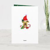 Cartes Pour Fêtes Annuelles Noël mignon d'Airedale Terrier (Dos)