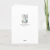 Cartes Pour Fêtes Annuelles Noël mignon de faune de scène de neige de souris (Dos)