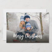 Cartes Pour Fêtes Annuelles Noël Minimal Green Dot Simple Festive 2 Photo (Devant)