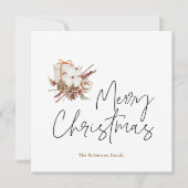 Cartes Pour Fêtes Annuelles Noël minimaliste (Devant)