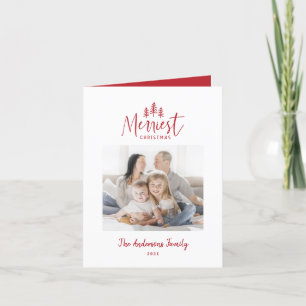 Cartes Pour Fêtes Annuelles Noel minimaliste moderne rustique rouge japonaise 