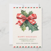 Cartes Pour Fêtes Annuelles Noël Moderne (Devant)