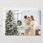 Cartes Pour Fêtes Annuelles Noël Moderne Boho Botanique Verdure Deux Photo (Dos)