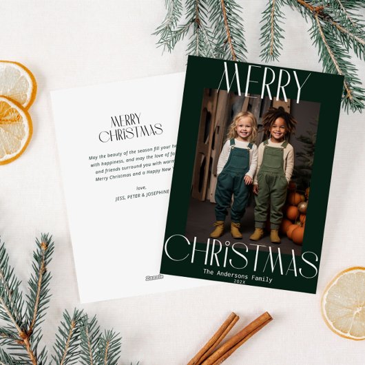 Cartes Pour Fêtes Annuelles noël moderne et audacieux