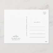 Cartes Pour Fêtes Annuelles Noël moderne | Green Script Faded Photo (Dos)