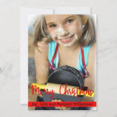 Cartes Pour Fêtes Annuelles Noël moderne intemporel (Devant)