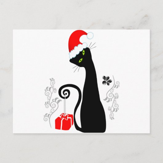 Cartes Pour Fêtes Annuelles Noël moderne Kitty (Devant)