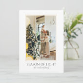 Cartes Pour Fêtes Annuelles Noël Moderne Photo à la Mode (Debout devant)