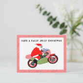 Cartes Pour Fêtes Annuelles Noël Moto-cross (Debout devant)