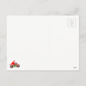 Cartes Pour Fêtes Annuelles Noël Moto-cross (Dos)