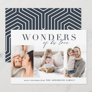 Cartes Pour Fêtes Annuelles Noël multi photo religieux moderne