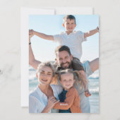 Cartes Pour Fêtes Annuelles Noël Multi Quatre Photos Style Simple (Dos)