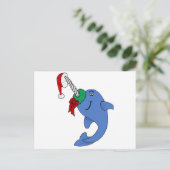 Cartes Pour Fêtes Annuelles Noël Narwhal (Debout devant)
