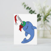 Cartes Pour Fêtes Annuelles Noël Narwhal (Debout devant)