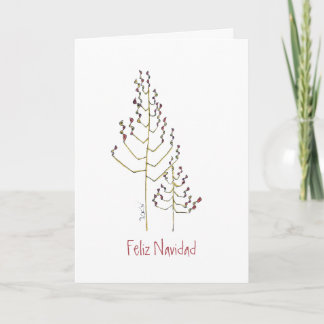 Cartes Pour Fêtes Annuelles Noël naturel Feliz Navidad
