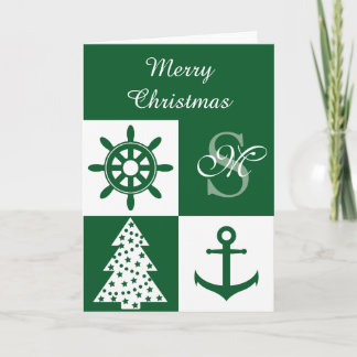 Cartes Pour Fêtes Annuelles Noël nautique