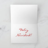 Cartes Pour Fêtes Annuelles Noël Navidad Blue Star III (Intérieur)