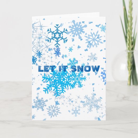 Cartes Pour Fêtes Annuelles Noël neige (Devant)