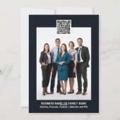 Cartes Pour Fêtes Annuelles Noël neige bleu blanc affaires do-it-yourself phot (Dos)