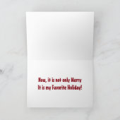 CARTES POUR FÊTES ANNUELLES NOËL N'EST PAS SEULEMENT JEUNE À CAUSE DE "VOUS" (Intérieur)