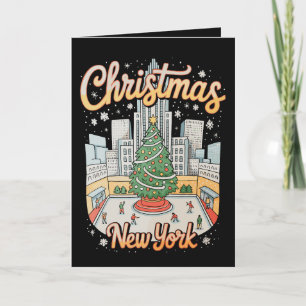 Cartes Pour Fêtes Annuelles Noël New York NY Voyage Fêtes de fin d'année