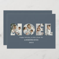 Noel Noël bold moderne 4 photo simple Holiday