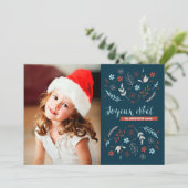 Cartes Pour Fêtes Annuelles Noël Noël vacances (Debout devant)