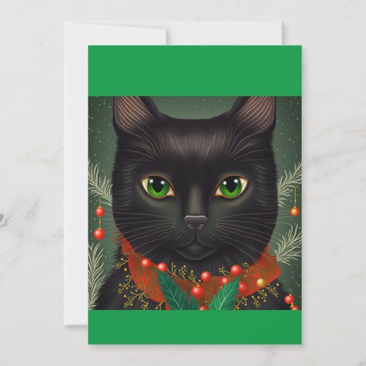 Cartes Pour Fêtes Annuelles Noël noir chat cadeau sweatshirt (Devant)