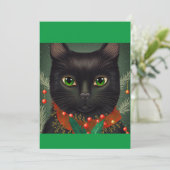 Cartes Pour Fêtes Annuelles Noël noir chat cadeau sweatshirt (Debout devant)