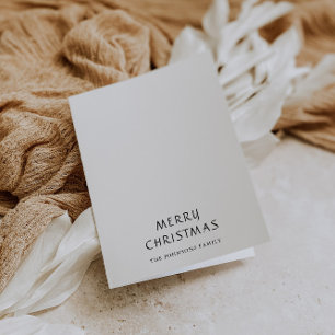 Cartes Pour Fêtes Annuelles Noël noir et blanc élégant