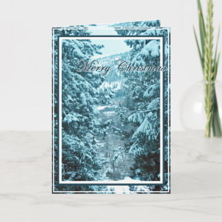 Cartes Pour Fêtes Annuelles Noël, Nouvel An, Fête - Arbres couverts de neige