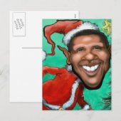 Cartes Pour Fêtes Annuelles Noël Obama (Devant / Derrière)