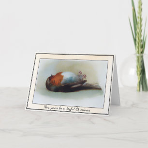 Cartes Pour Fêtes Annuelles Noël Oiseau Mort Vintage