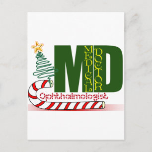 CARTES POUR FÊTES ANNUELLES NOËL OPHTHALMOLOGUE