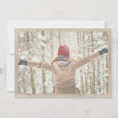 Cartes Pour Fêtes Annuelles Noël Or & Feuillage Beige Moderne (Dos)