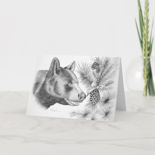 Cartes Pour Fêtes Annuelles Noël-Ours-Joyeux Noël (Devant)